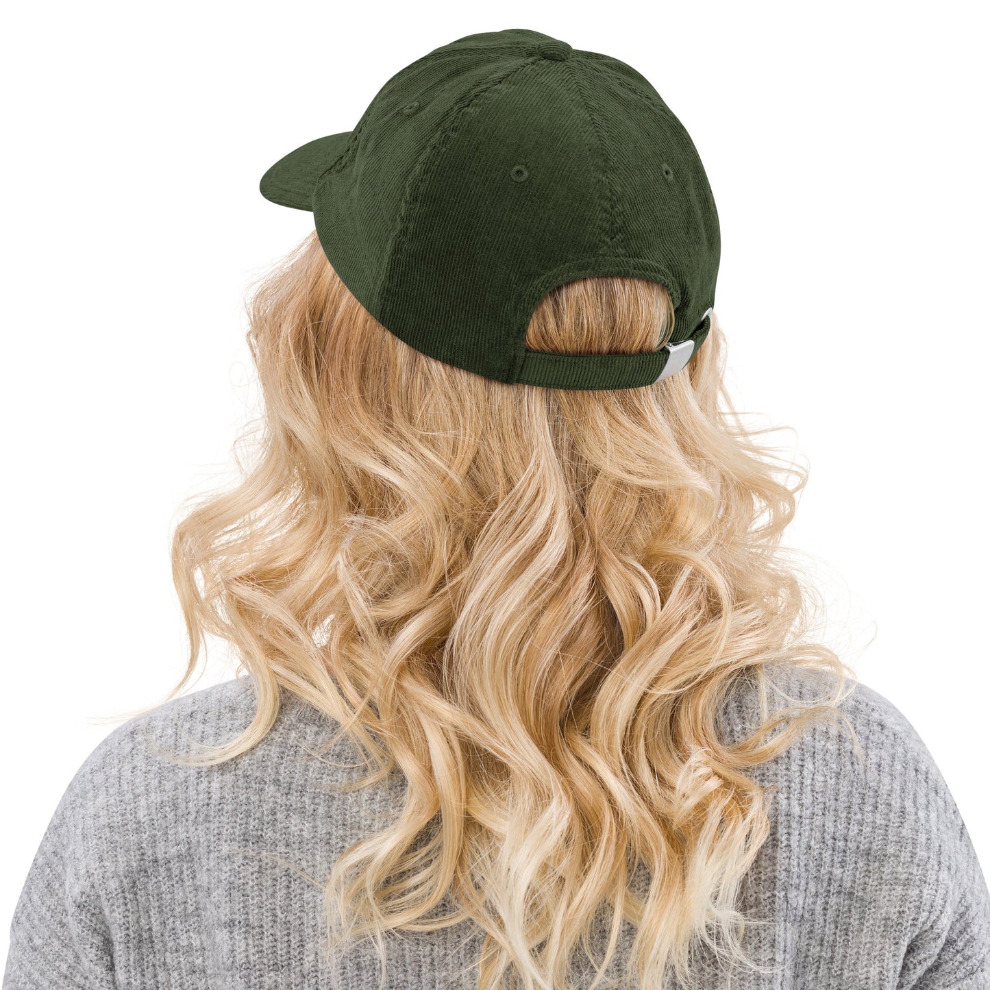 Olive Corduroy Cap