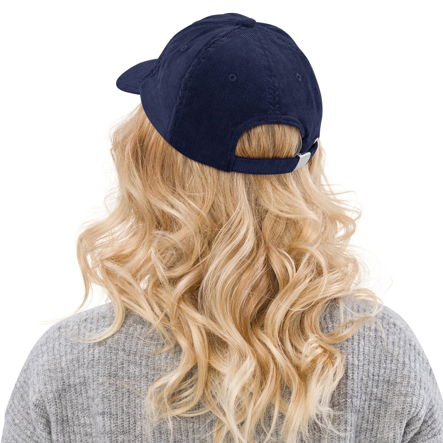 Navy Corduroy Cap