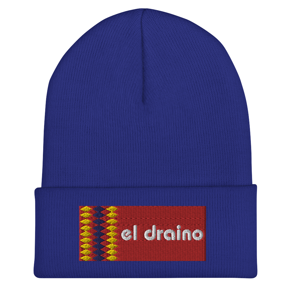 Blue Cuffed Beanie